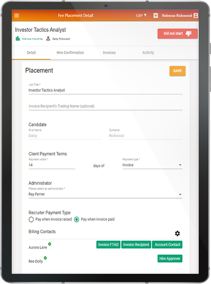 Perm Placement Ipad